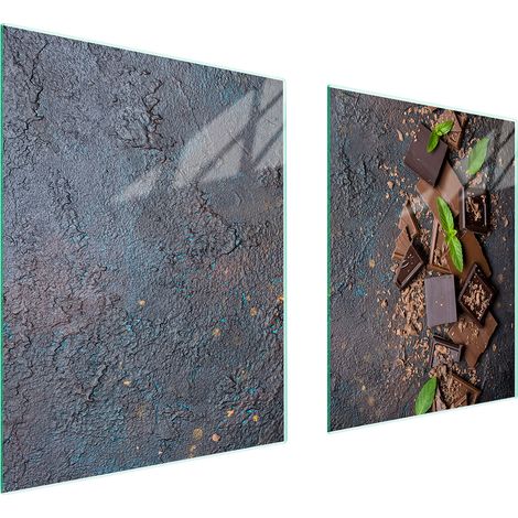 PLAQUE DE PROTECTION EN VERRE POUR POÊLE 85x52 CHOCOLAT (1/5)