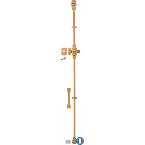 Thirard – Verrou double entrée Mirage 6 pour porte d'entrée – Cylindre laiton 45mm – Tringles en acier 3 points – 3 clés en acier nickelé (1/5)