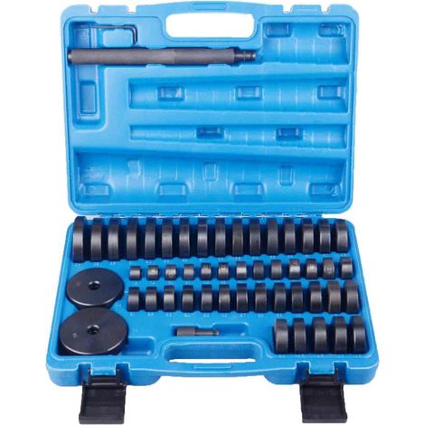 Kit d'extraction de roulements 52 en 1, disques de montage pour le montage de roulements et douilles, ensemble d'outils de pression 18-65 mm