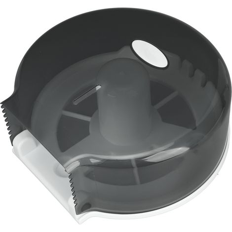 Porte-rouleau de papier toilette jumbo distributeur de rouleau unique pour hôtel bar noir transparent (1/5)