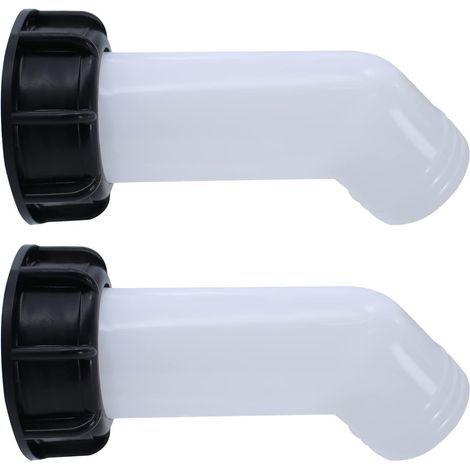 Bec verseur IBC avec écrou, raccord de buse de réservoir d'eau S60x6, bouchon de valve de buse de réservoir, filetage interne pour réservoirs d'eau IBC (1/5)