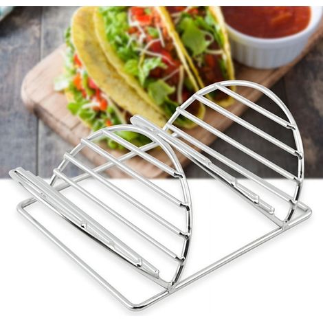 Rack À Côtes En Acier Inoxydable - 2 Niveaux Vertical Pliable - Pour Barbecues Kamado Et Fumoirs - 1 Pièce (1/5)