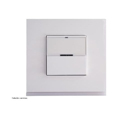 Interrupteur avec porte-étiquette Gallery Complet Blanc
