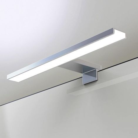 Lampe miroir salle de bain LED 30cm 6W 230V – Lumière chaude 3000K – Aluminium étanche IP44 – Montage facile sur miroir ou mur (1/5)