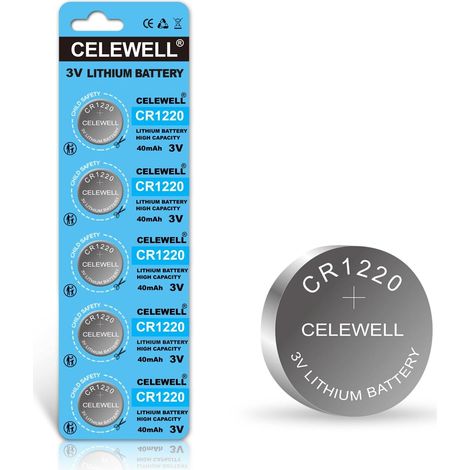 CR1220 3V Pile CR 1220 Batterie 5 Pack (1/5)
