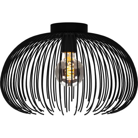 Lampe de plafond noire Alhabia Ø 38,5cm - 1x E27 - 900775