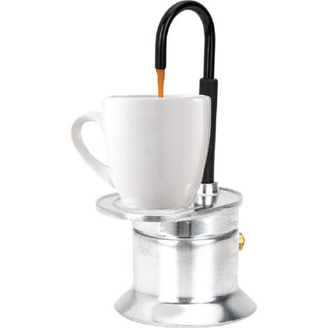 Mokkakanne (1 Tasse, 50 ml), italienische Kaffeemaschine, Filterkaffeemaschine, French Press (1/5)