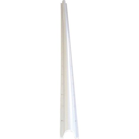 Michaud – Gaine électrique préfilée 35mm – Longueur 2750mm – Protection câbles pour poteaux et façades – Ivoire