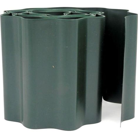 Nature Gartenbordüre aus PVC grün 0,15 m x 9 m
