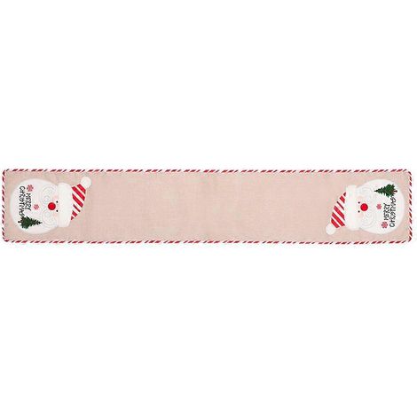 Chemin de table de Noël, chemins de table festifs pour la salle à manger, décorations Père Noël et bonhomme de neige (1/5)