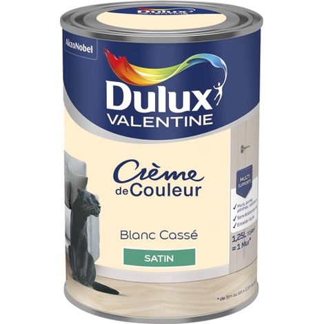 Valentine Crema di Colore Satinata 1,25l Bianco Sporco - Dulux Valentine