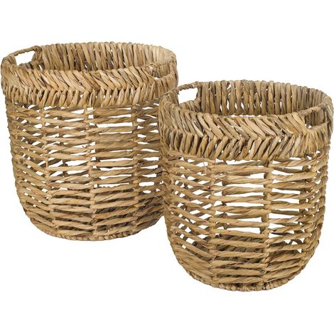 Signes Grimalt Panier de décoration  Paniers 2 paniers marron 42x42x43cm 27164
