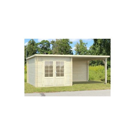 CASETTA DA GIARDINO IN LEGNO D' ABETE NORDICO(28mm) - cm 550X320cm -PAVIMENTO ESCLUSO- ITALFROM09 (1/2)
