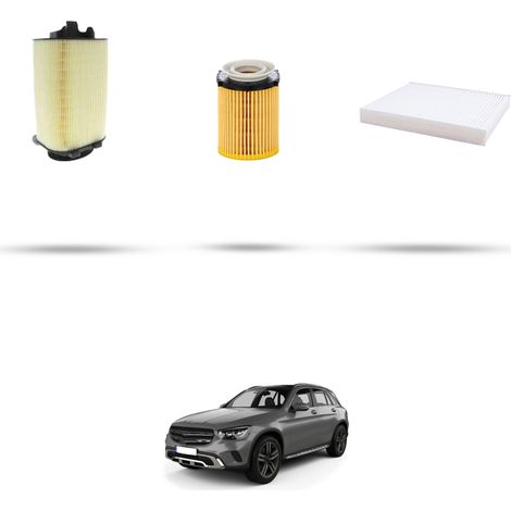 Kit tagliando 3 filtri compatibile con Mercedes Classe GLC (X253,C253) 350 Hybrid 235kw dal 2015 (1/4)