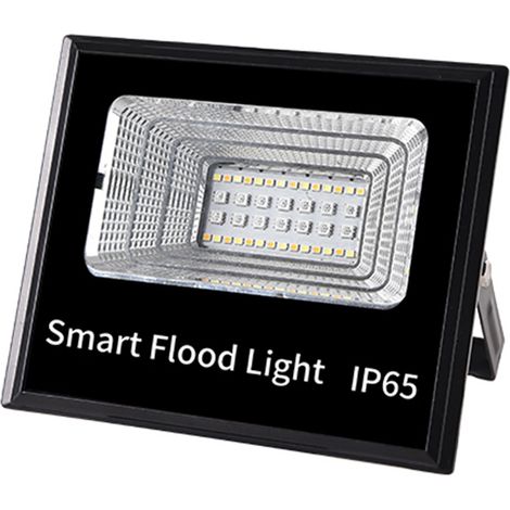 30-W-WLAN-Smart-Flutlicht, 2000 lm, einstellbare RGB-Intensität und -Farbe (2700–6500 K), für den Außenbereich, Modell TY009 (1/5)