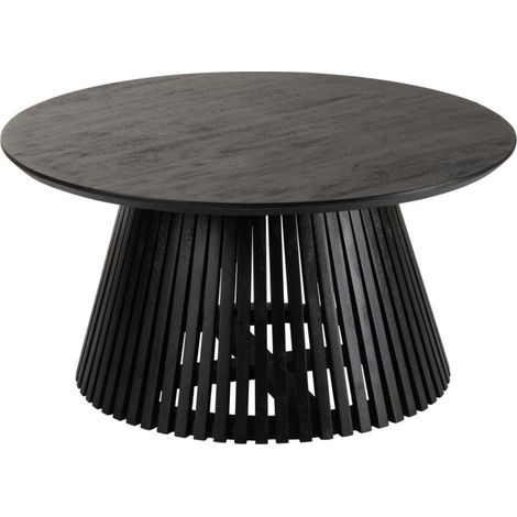 Table basse ronde en bois de manguier - VALERIE (1/5)