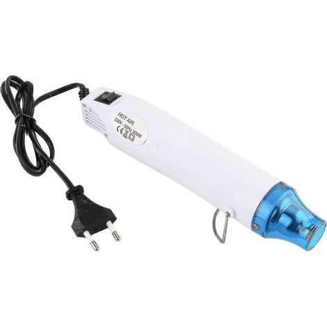Pistolet thermique électrique 300 W pour pâte polymère (220 V, prise européenne, blanc) (1/5)