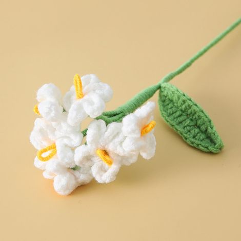 Bouquet De Fleurs Artificielles - En Laine De Coton Lait - Décoration Intérieure Et Extérieure - Pour Bureau Jardin Maison Événements - 1 Pièce (1/3)