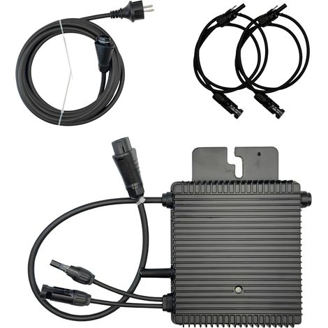 Micro-onduleur 500W avec Wi-Fi – Câble AC 5m et 2 rallonges Staubli MC4 – Optimisation de production d'énergie – Hoymiles (1/5)