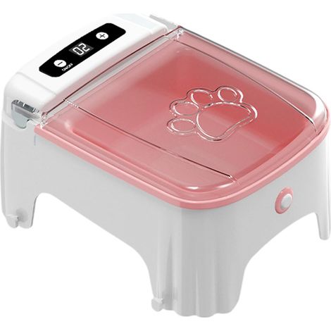Distributeur automatique de croquettes électrique pour chats et petits chiens, gamelle pour chats d'intérieur, chatons et toutes races. (1/5)