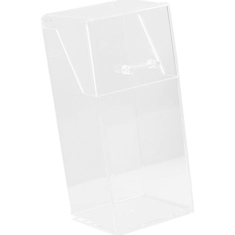 Boîte de rangement transparente avec couvercle pour cosmétiques, pinceaux, ongles, outils artistiques, étui de rangement compact en acrylique, Tube carré., One Size (1/5)