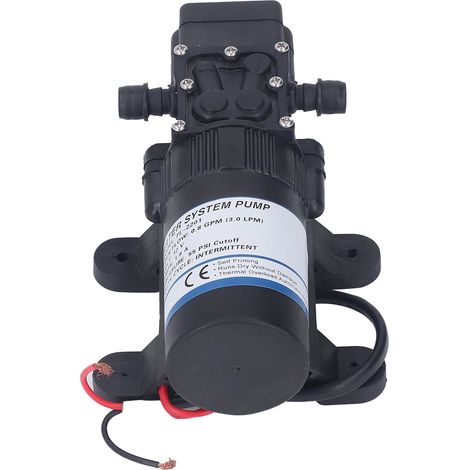 Pompe à eau 12V DC 0,8GPM 1,8A 55PSI Auto-aspirante Pompe de surpression pour Caravane Bateau Arrosage (1/5)