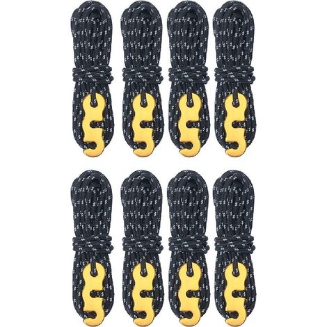Corde de tente réfléchissante en nylon avec tendeur pour le camping, la randonnée et les auvents - 4 m (1/5)