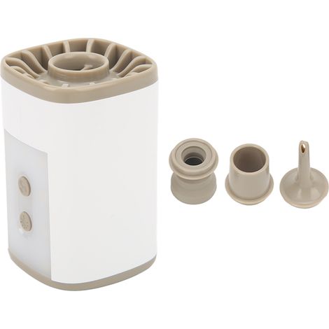 Multifunktionale tragbare Luftpumpe mit 2 Düsen, 2 Betriebsmodi, 3600 mAh Akku, USB-Ladeanschluss und LED-Licht. (1/5)