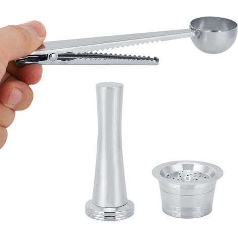 Capsule Café Réutilisable - Filtre en Acier Inoxydable 304 - Compatible K-fee Caffitaly Tchibo Cafissimo - 1 Pièce (1/5)