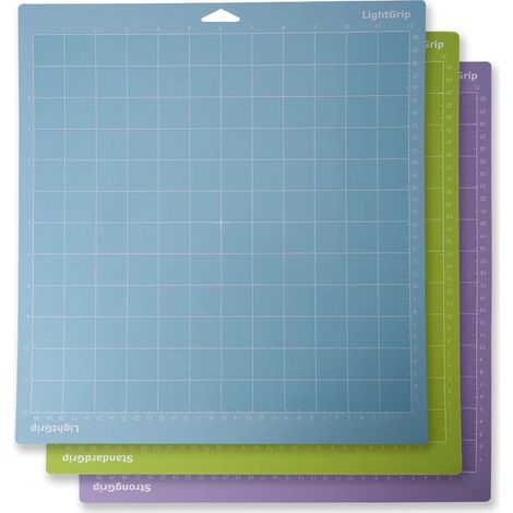 Tapis De Coupe - Pvc Reutilisable - Adhesif Reglable Bleu Vert Violet - Pour Machines De Coupe - 30 X 30 Cm - Lot De 3 (1/5)
