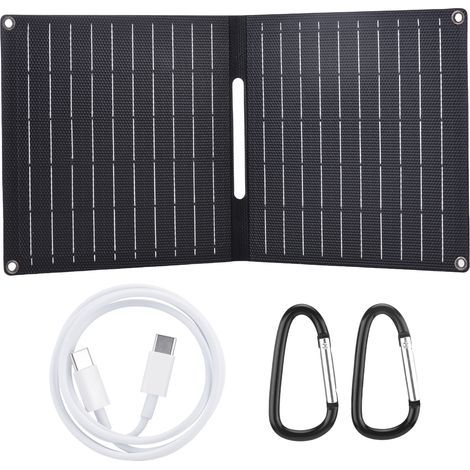 Panneau solaire pliable Portable 15W 5V, étanche IP67, sorties USB et type-c, chargeur pour téléphones, banques d'alimentation, Camping, sauvegarde à domicile (1/5)