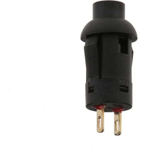 Rs Pro – Bouton d'arrêt d'urgence miniature unipolaire – Momentané 100 mA 30 V c.c. – Montage panneau – Couleur noire (1/3)