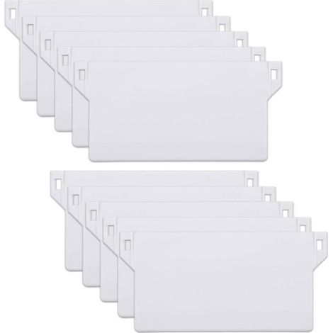 Lot de 10 panneaux de lestage pour stores verticaux, poids de 125 mm (blanc) (1/4)