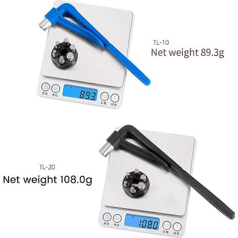 Clé dynamométrique portable pour vélo, jeu d'outils hexagonaux intérieurs de haute précision, clé dynamométrique pour vélo TL-10 bleue (1/5)