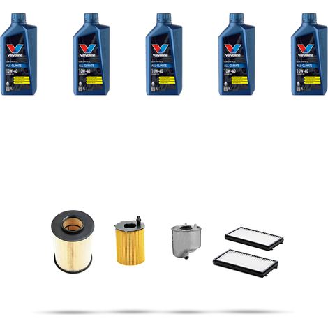 Kit tagliando 4 FILTRI e 5L OLIO compatibile con Mazda 5 (CW) 1.6 CD 85kw dal 2010 (1/5)