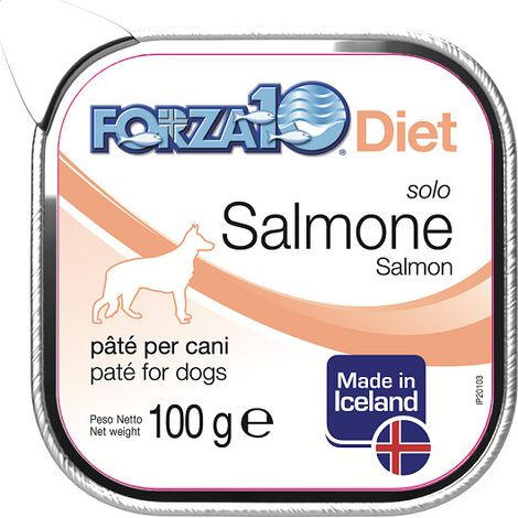 Forza10 Dog Solo Diet Salmone - Forza10 Dog Solo Diet Salmone - Vaschetta Da 100 Gr