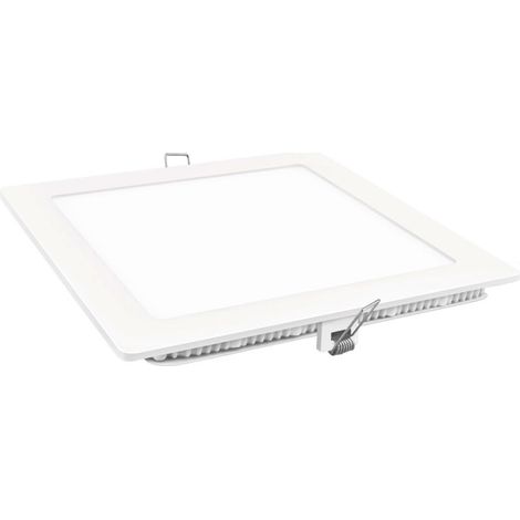 Downlight LED carré Matel blanc 9w chaud (1/2)