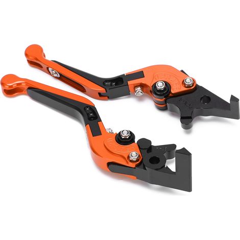 2 leviers de frein et d'embrayage moto réglables, CNC en alliage aluminium, remplacement pour ADV150 2019-2021, orange (1/5)