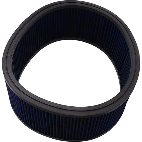 Filtre à air rond lavable et réutilisable haute performance pour Ford, 14 x 5 pouces, bleu, élément filtrant remplaçable, débit d'air optimisé. (1/5)