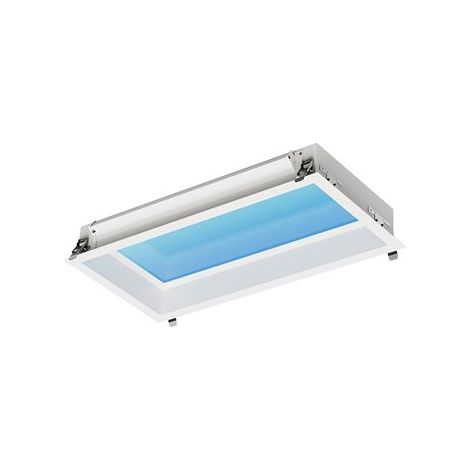 Mantra Plafón cielo azul LED empotrable BLUE SKY 60x30, 35W 4200K 29750Lm, simula claraboya, blanco (1/5)