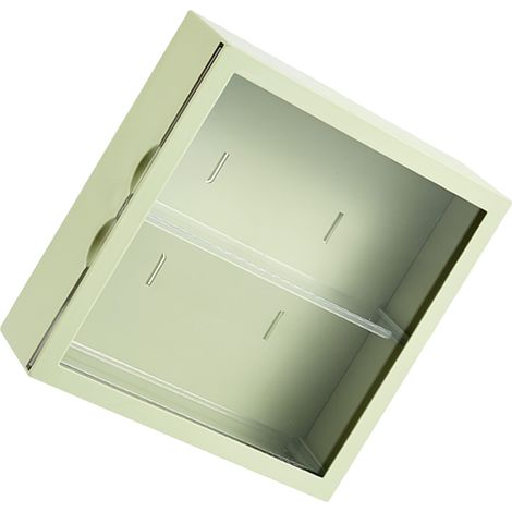 Wandmontierte Aufbewahrungsbox mit Schiebetür zur Aufbewahrung von trendigem Spielzeug, Puppen und Überraschungsboxen (ohne Bohren) Farbe: Avocadogrün. (1/5)