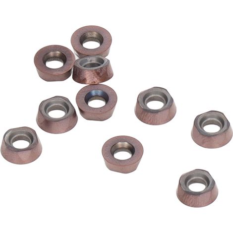 Kit de 10 plaquettes de tournage en carbure pour fraisage et tournage CNC (RPMW08T2MOE-P) (1/5)