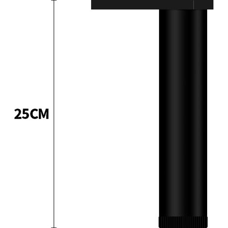 TAISHENGDA-Pieds de meuble réglables en aluminium, pieds pour meuble cuisine salle de bain hauteur 25 cm,paquet de 4 pièces (1/4)