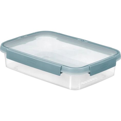 Recipiente para alimentos, capacidad de 2 litros, apto para microondas, plástico sin BPA, con compartimentos, apto para lavavajillas. (1/5)