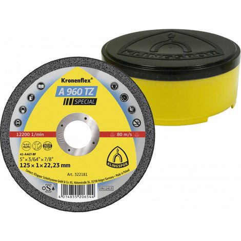 Disco de corte de acero 125x1 klingspor A960TZ