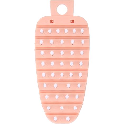 Brosse à légumes forme carotte, brosse à récurer pommes de terre, nettoyeur fruits, éponge de cuisine rose (1/5)