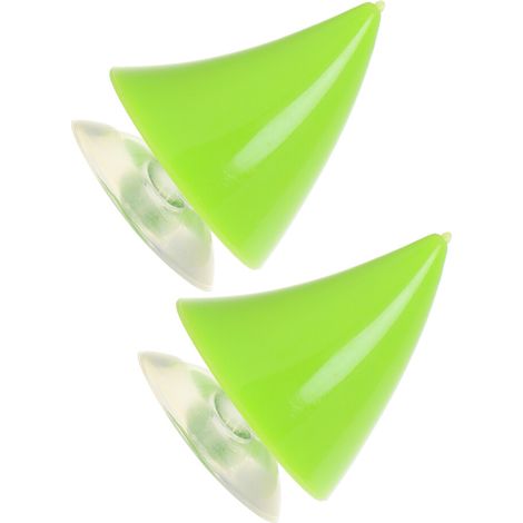 10 piezas de adornos verdes para casco, cuernos de TPE y esquís