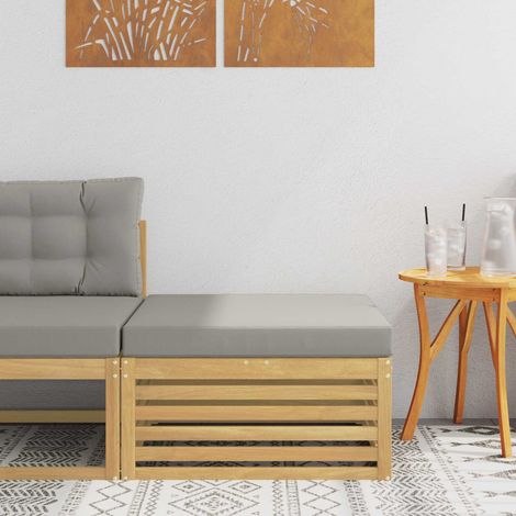 Reposapiés de exterior Madera de Acacia Sólida