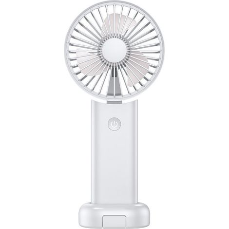 Tragbarer Ventilator – Taschenventilator – Handventilator – leiser tragbarer Ventilator – USB-Ventilator – faltbarer Ventilator – weiß (1/5)