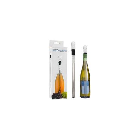Bâton Refroidisseur de Vin en Acier Inoxydable – Accessoire idéal et Cadeau pour Amateurs de Vin Homme Femme Set Rafraîchisseur pour Vin Blanc et Rouge (1/5)